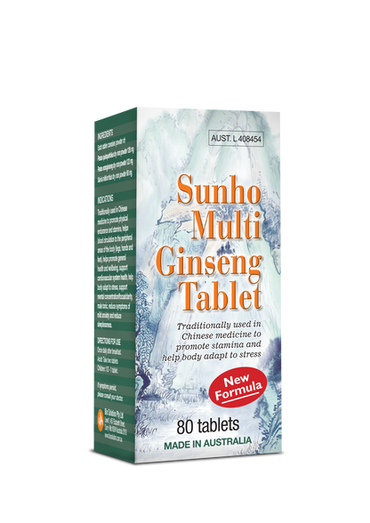 SUNHO MULTI GINSENG TABLET 3 in 1 New Formula 80 Tablets