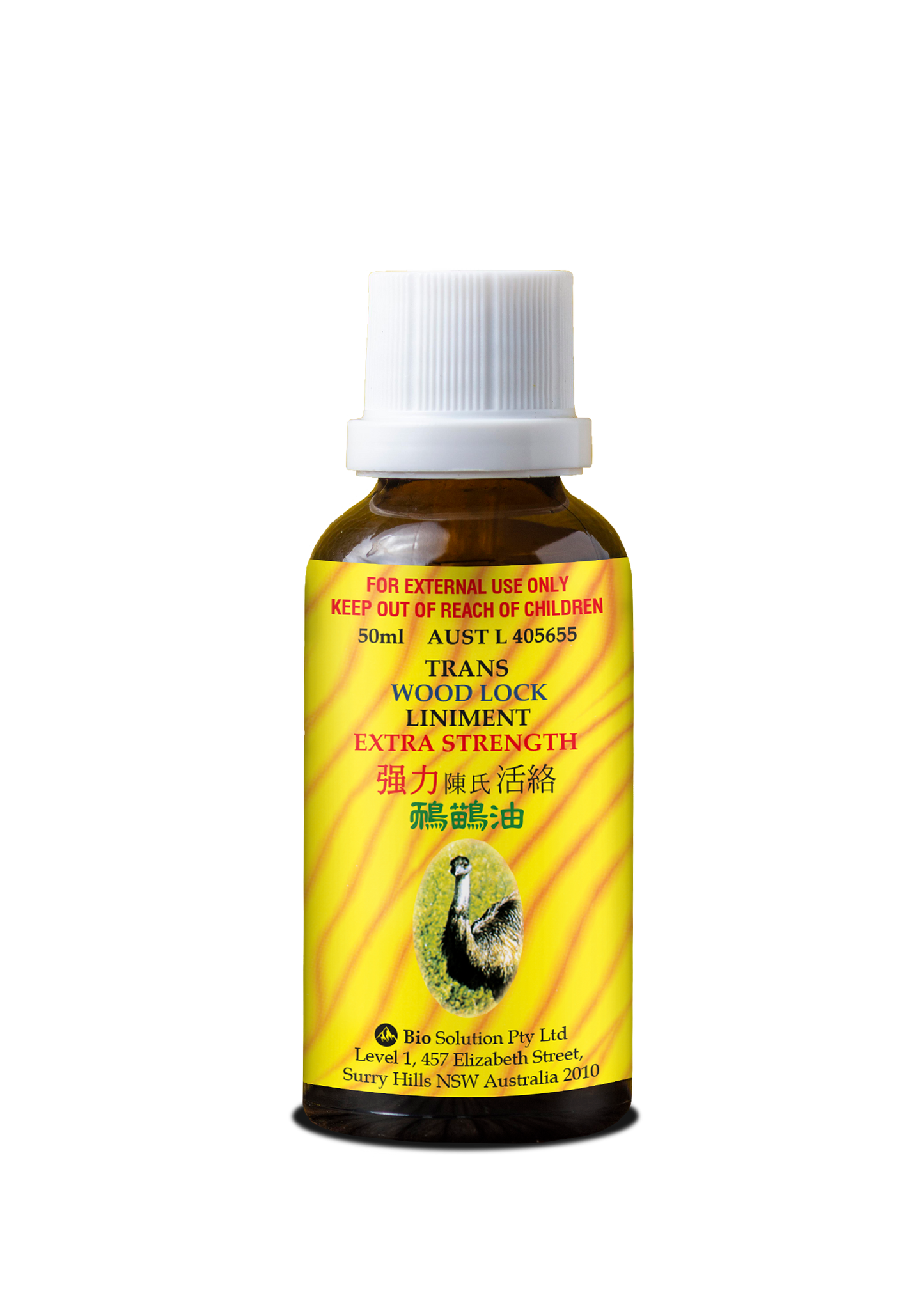 TRANS WOOD LOCK LINIMENT EXTRA STRENGTH 50ml