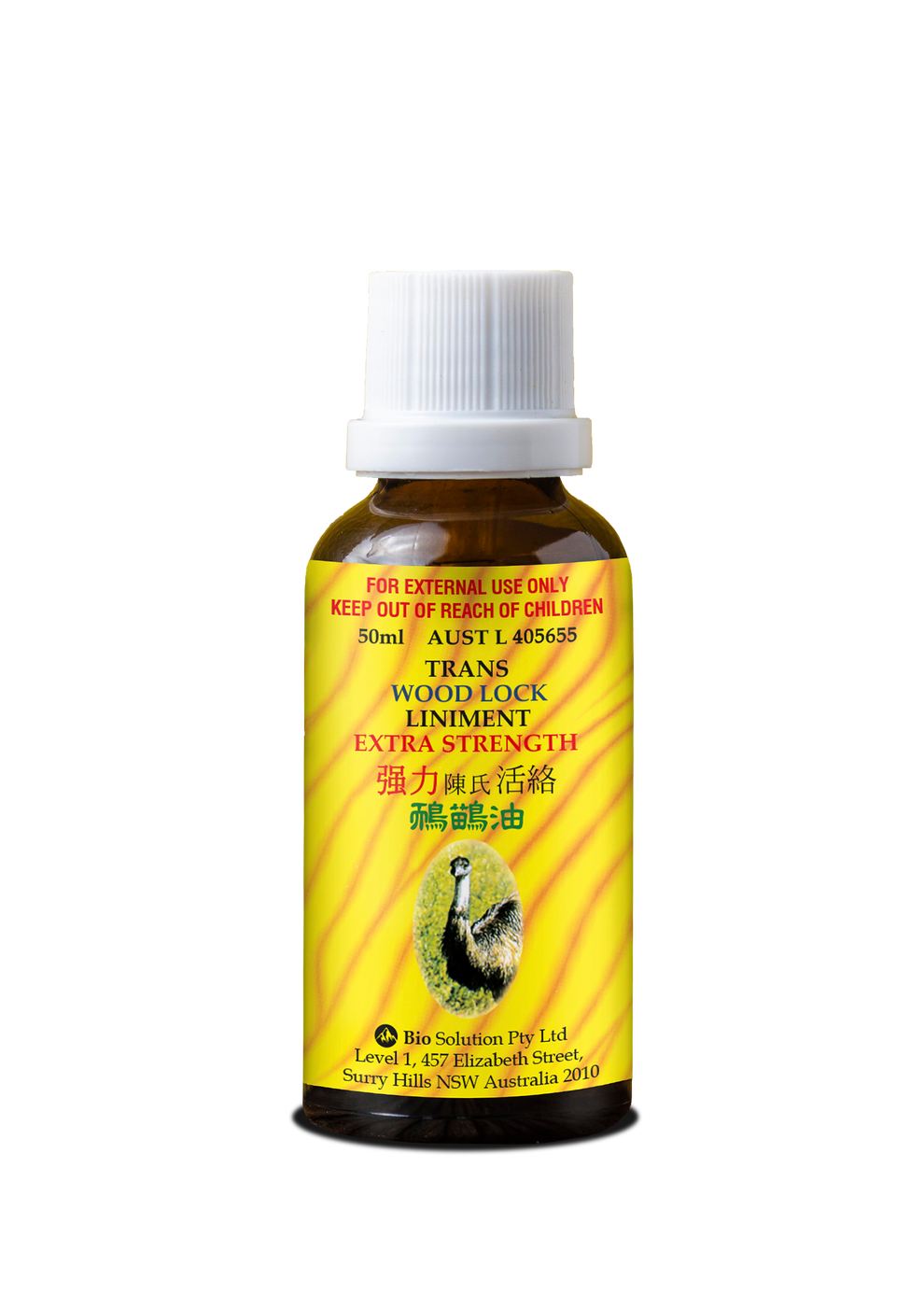 TRANS WOOD LOCK LINIMENT EXTRA STRENGTH 50ml – BIO SOLUTION